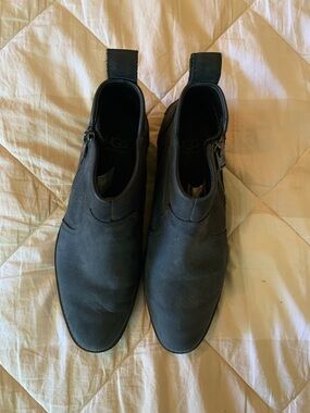 UGG Womens Black Aureo II Waterproof Zip Ankle Boots Size 7 1/2